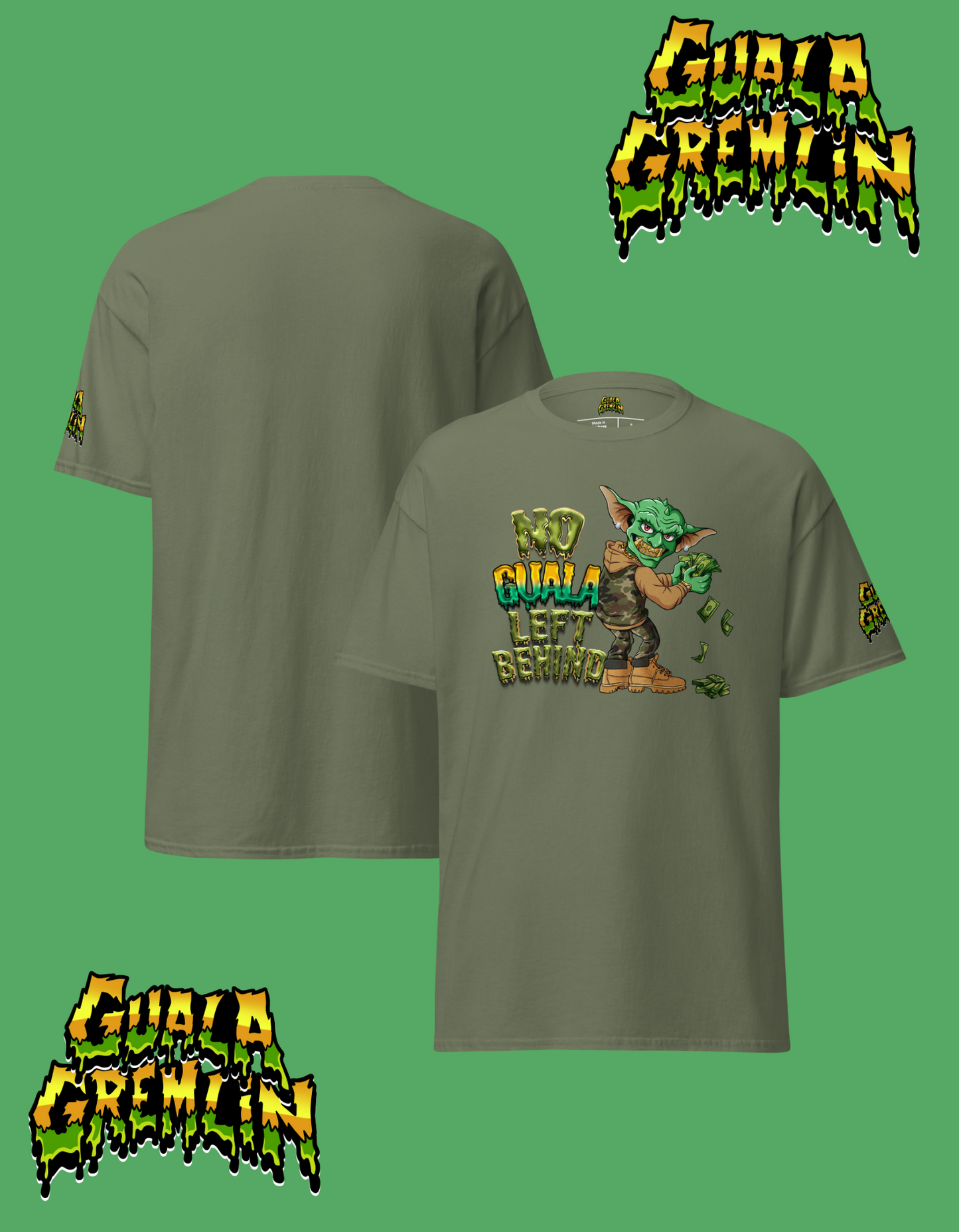 No Guala Left Behind Funny Menswear Classic Streetwear Unisex Tee Shirt