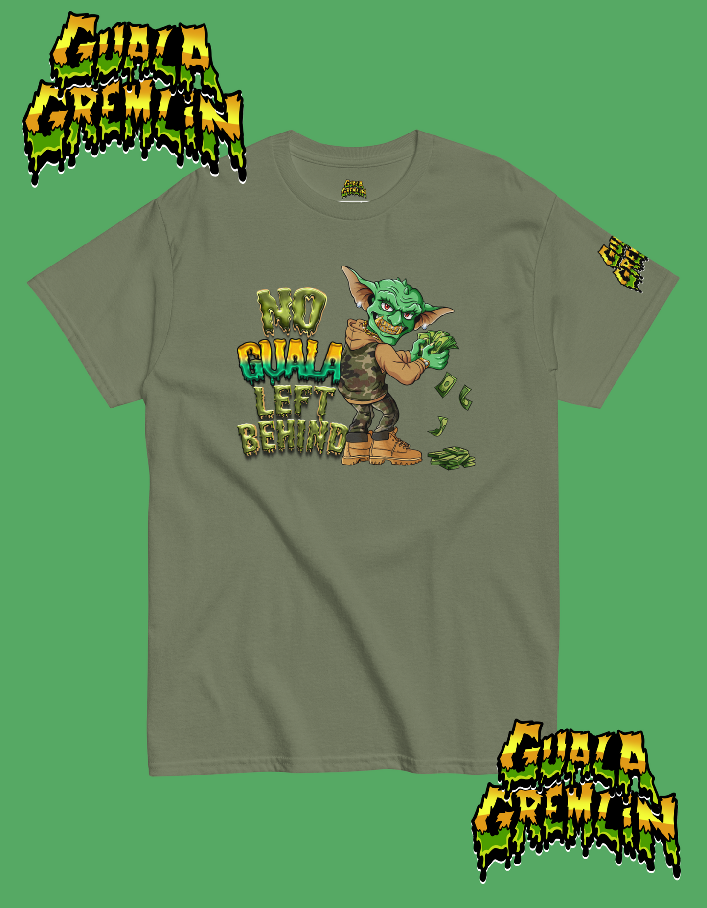 No Guala Left Behind Funny Menswear Classic Streetwear Unisex Tee Shirt