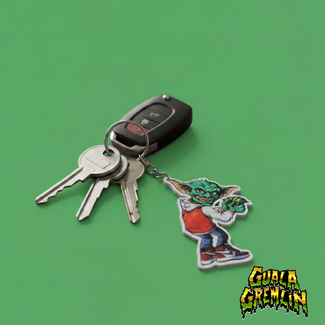 Guala Gremlin Acrylic Keychain - Blk/Rd