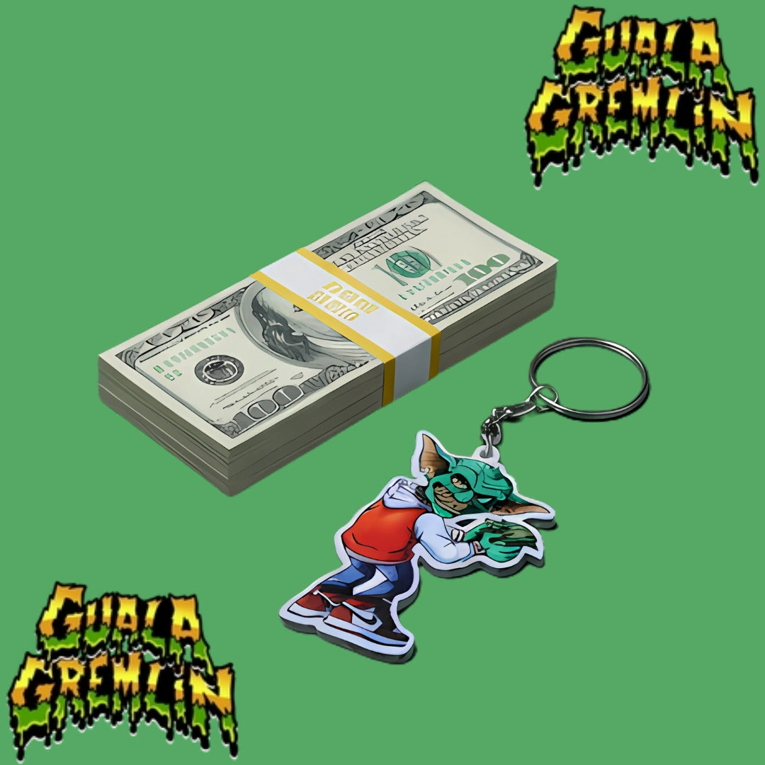 Guala Gremlin Acrylic Keychain - Blk/Rd