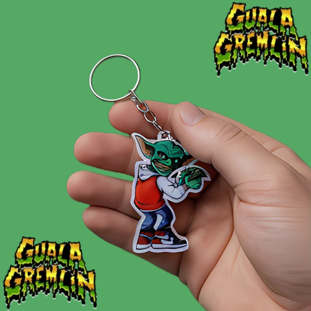 Guala Gremlin Acrylic Keychain - Blk/Rd