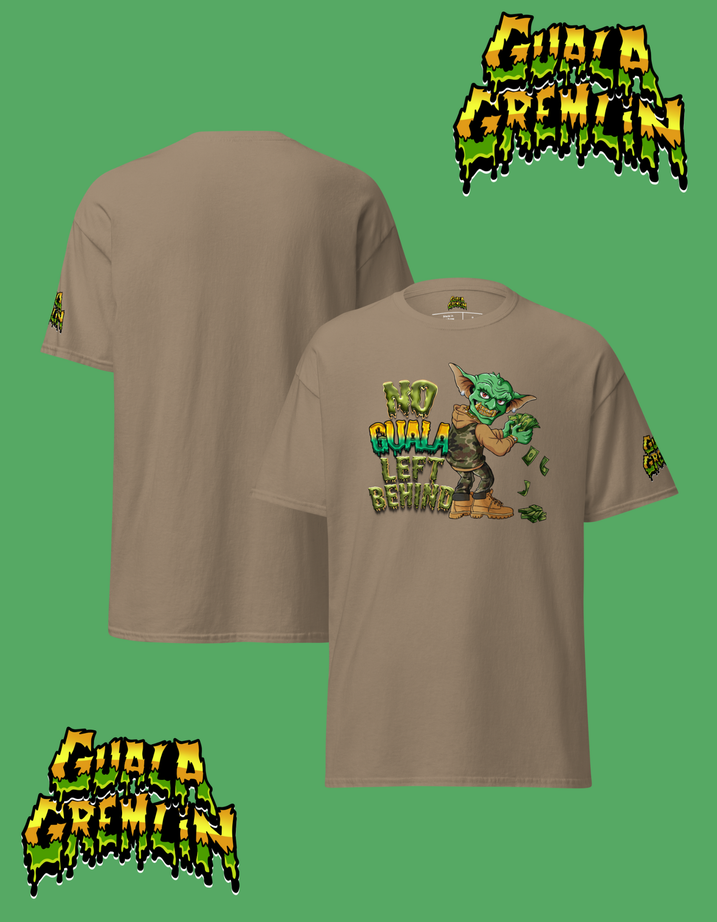 No Guala Left Behind Funny Menswear Classic Streetwear Unisex Tee Shirt