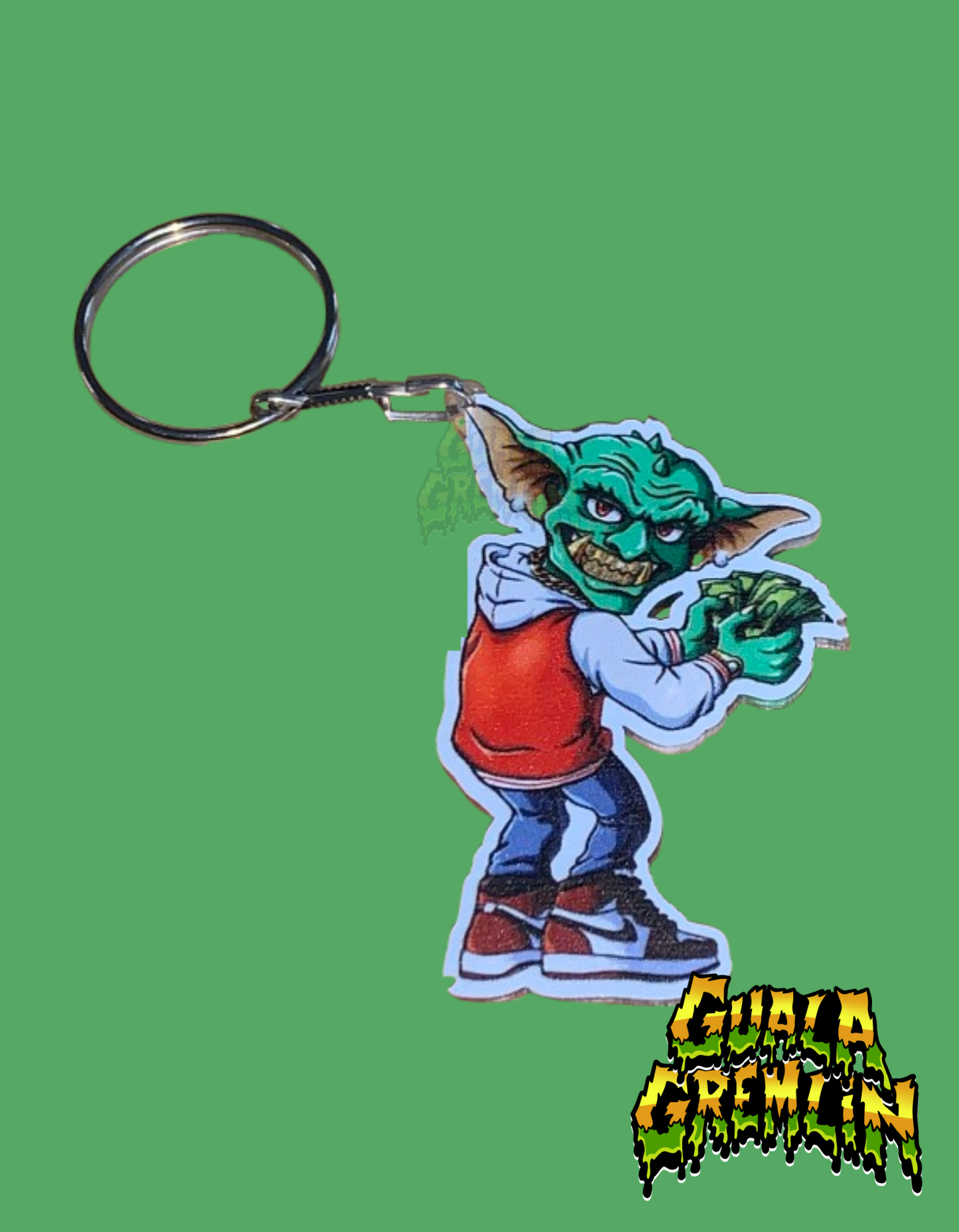 Guala Gremlin Acrylic Keychain - Blk/Rd