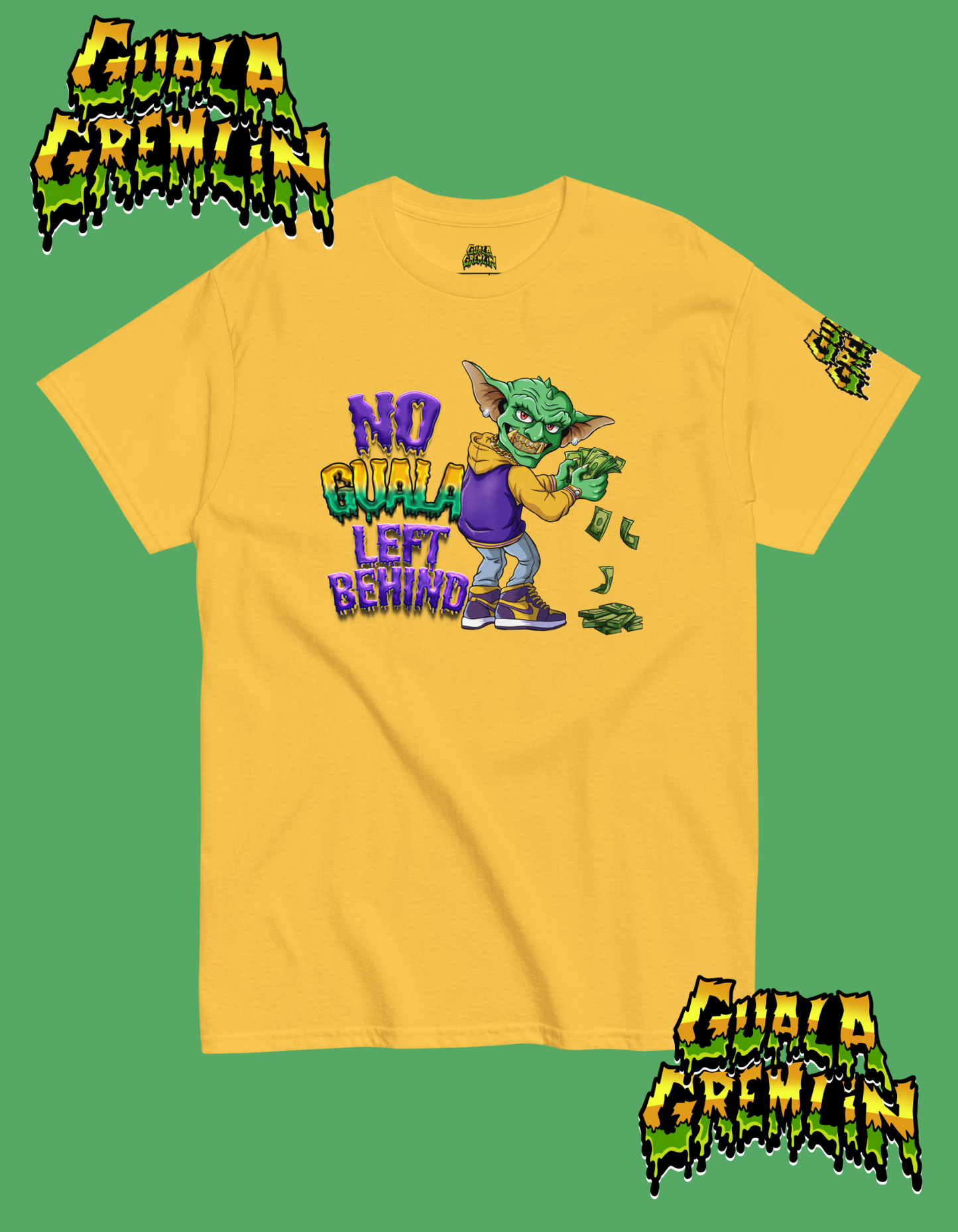 No Guala Left Behind Funny Menswear Classic Streetwear Unisex Tee Shirt