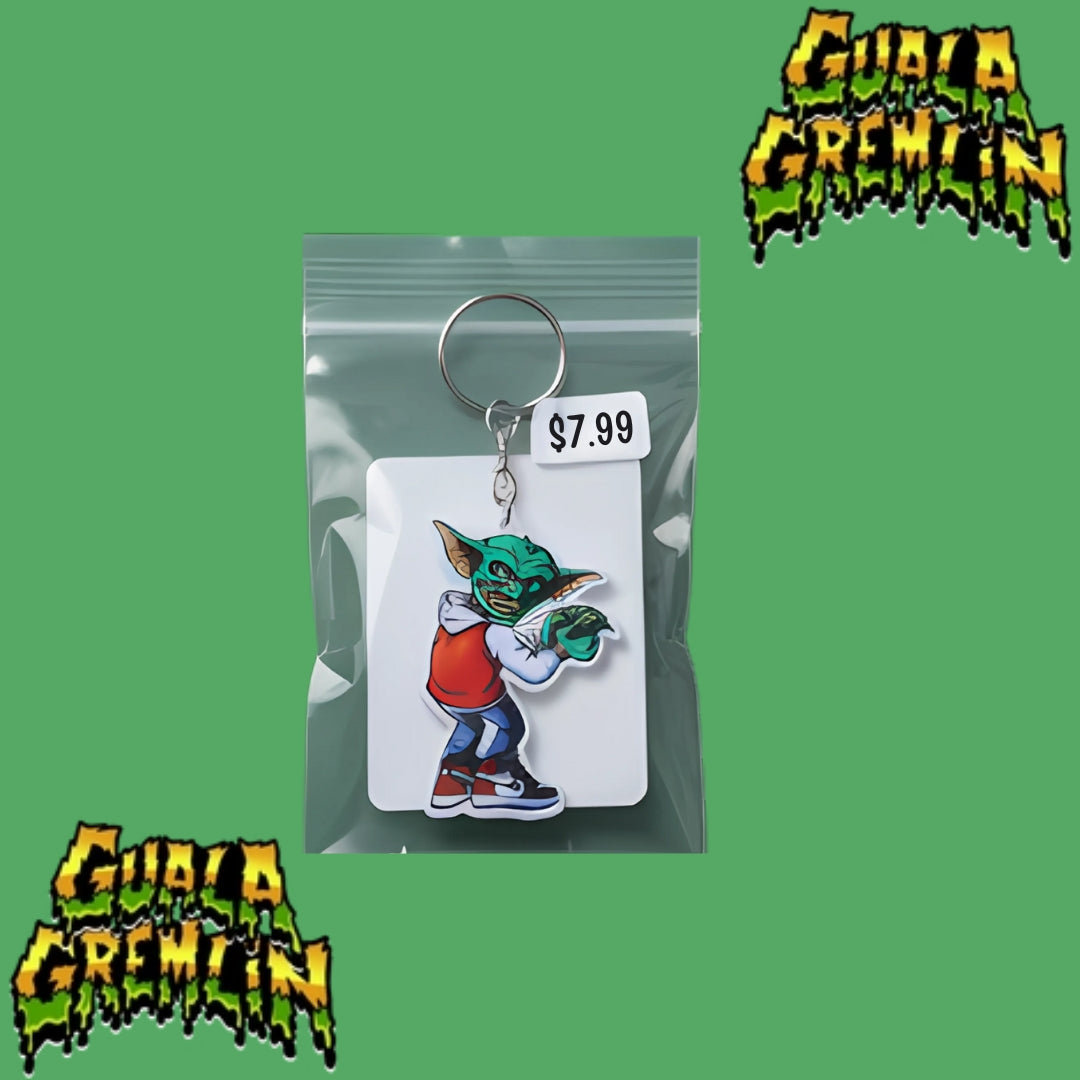 Guala Gremlin Acrylic Keychain - Blk/Rd