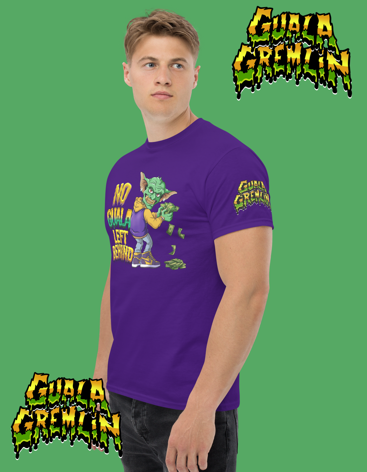 No Guala Left Behind Funny Menswear Classic Streetwear Unisex Tee Shirt