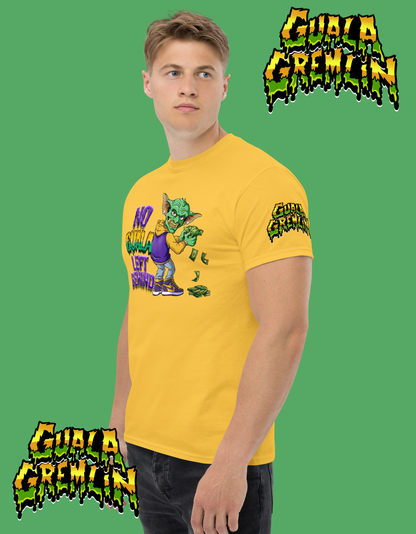 No Guala Left Behind Funny Menswear Classic Streetwear Unisex Tee Shirt