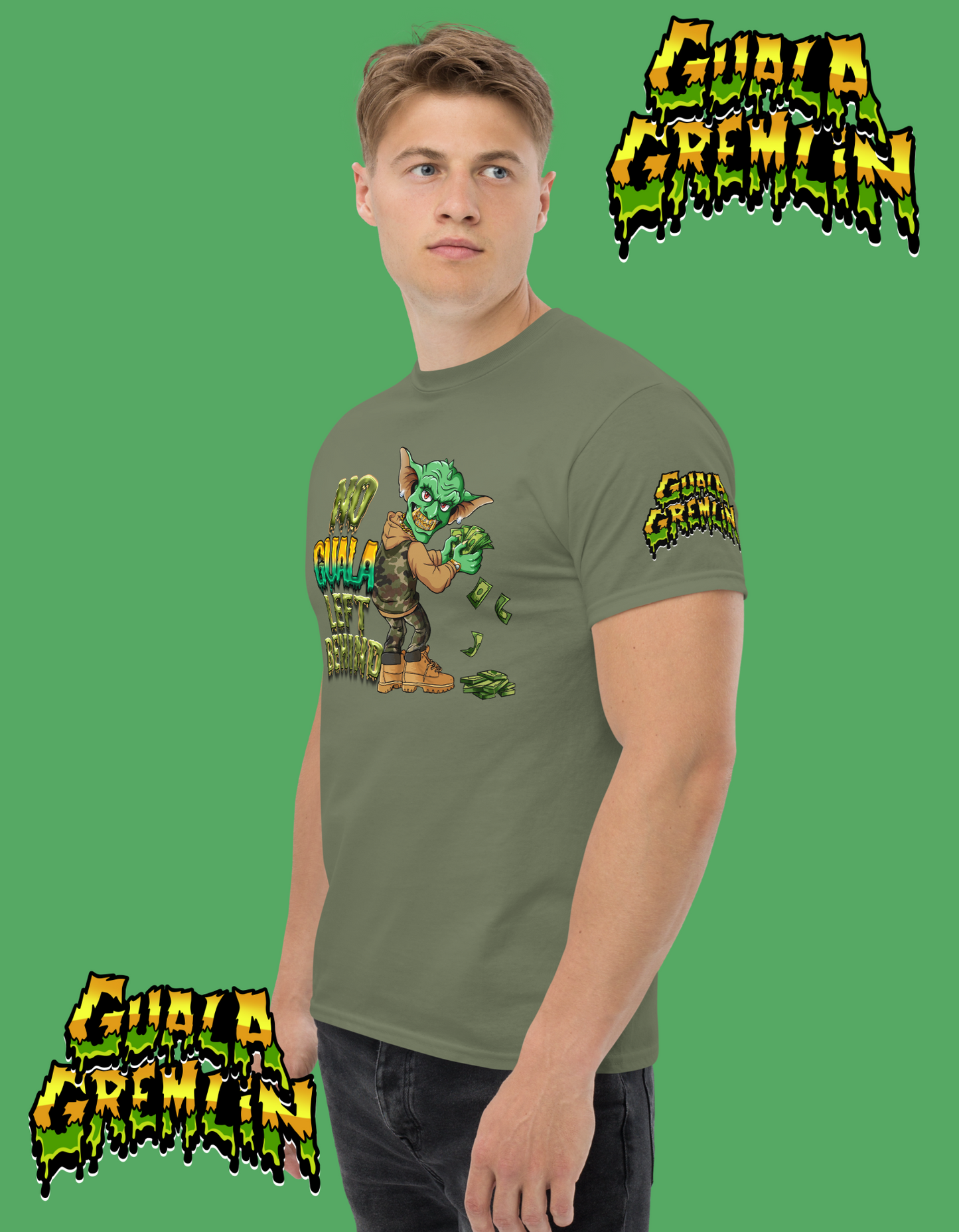 No Guala Left Behind Funny Menswear Classic Streetwear Unisex Tee Shirt