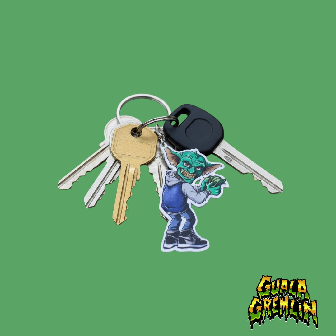 Guala Gremlin Acrylic Keychain - Blu/Gry