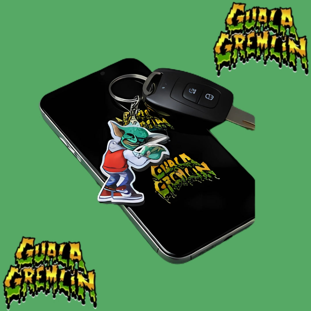 Guala Gremlin Acrylic Keychain - Blk/Rd