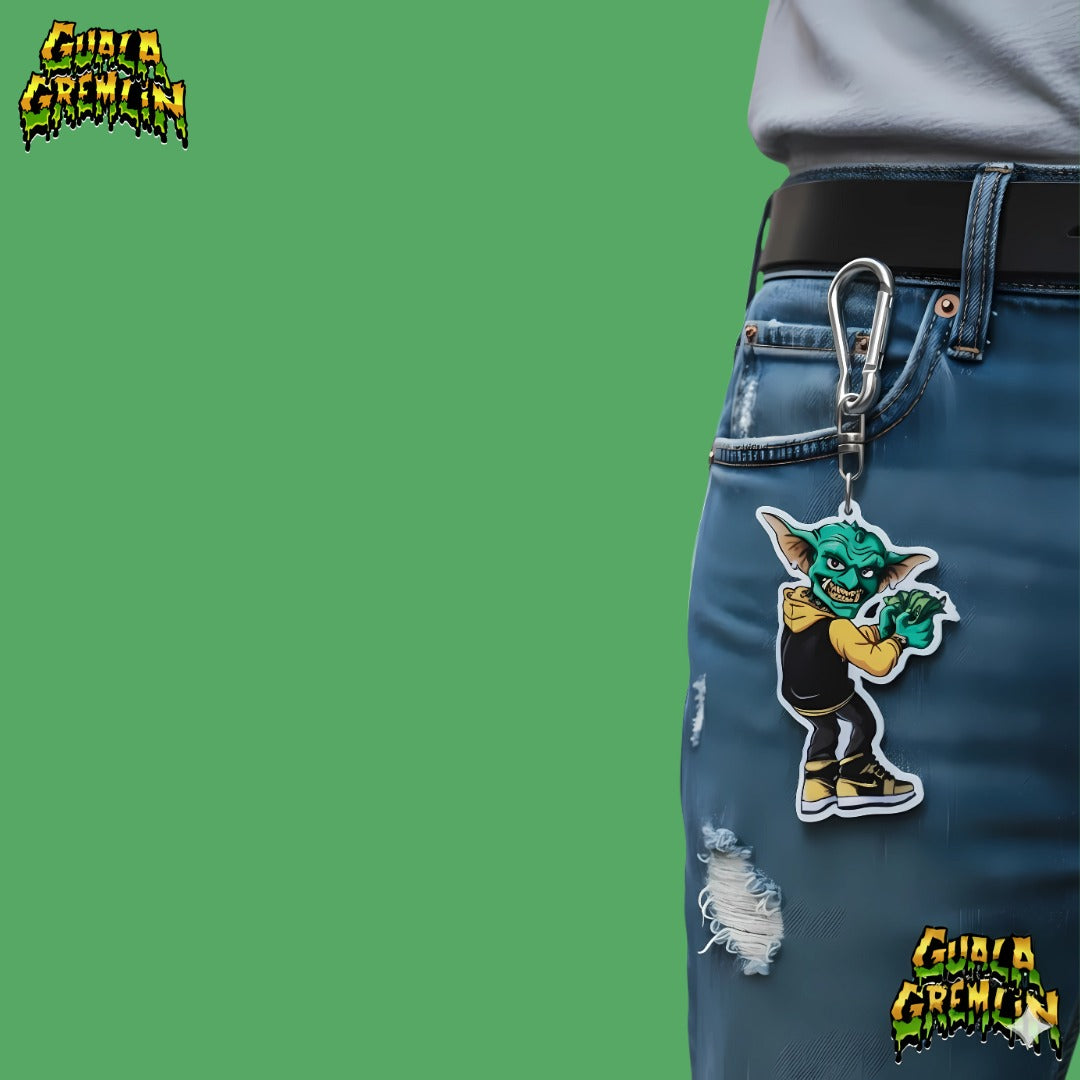 Guala Gremlin Acrylic Keychain - Blk/Ylw